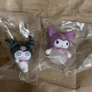 Sanrio Kuromi Gaschapon figures, Japan exclusives, new in bag, 2 pieces